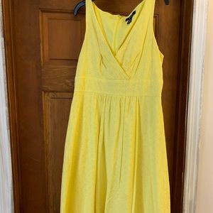 Yellow eyelet dress. Great for brunch or showers!